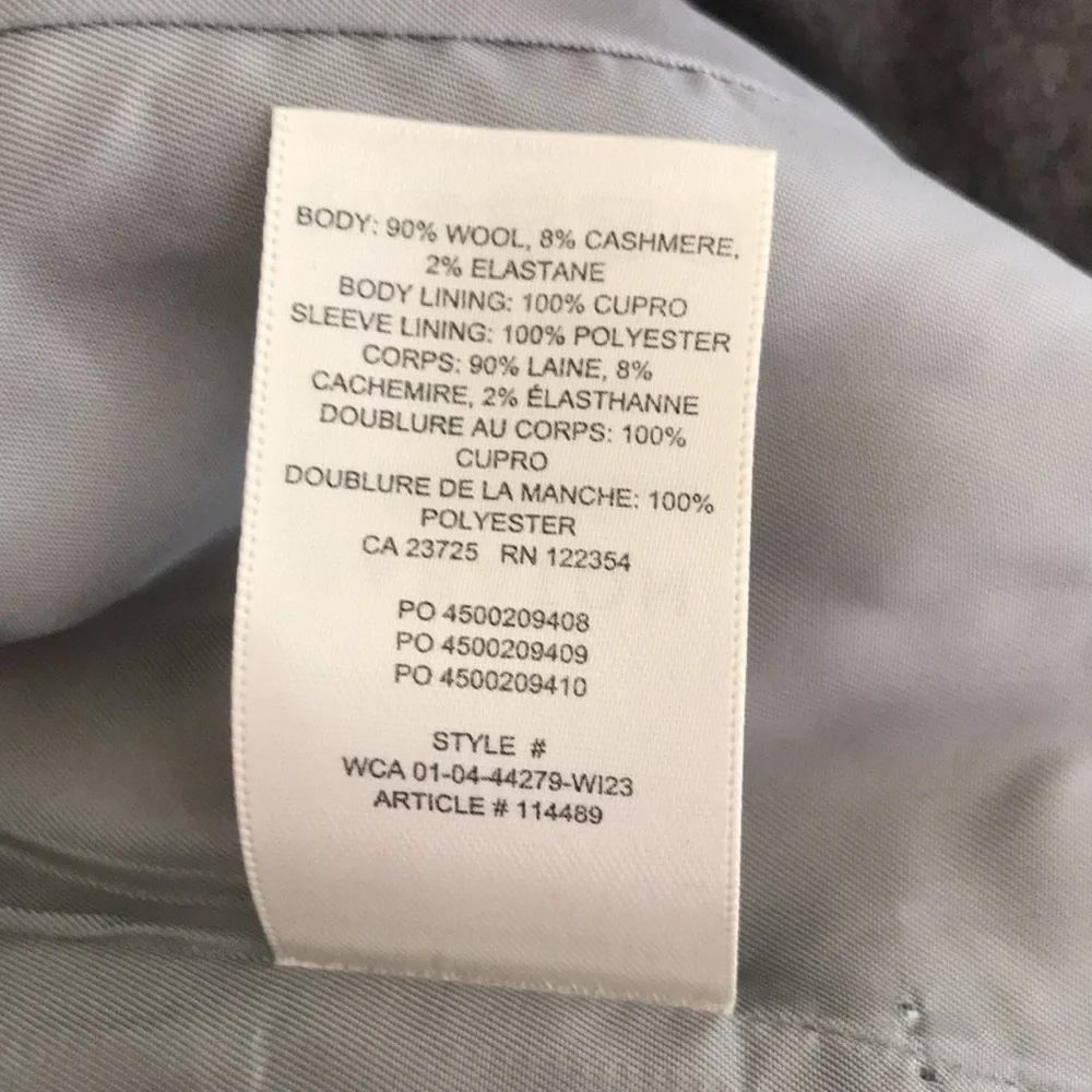 Babaton Gray Blazer Sophisticated Suit Jacket - Picture 5 of 7